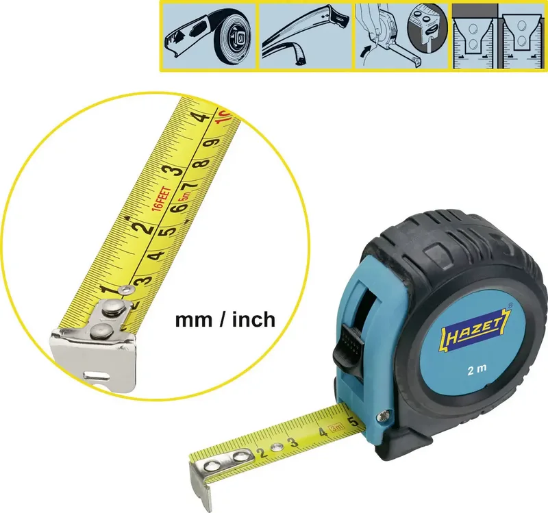Hazet 2154N-2 2154N-2 Maßband 2 m Stahl de Hazet – image du produit