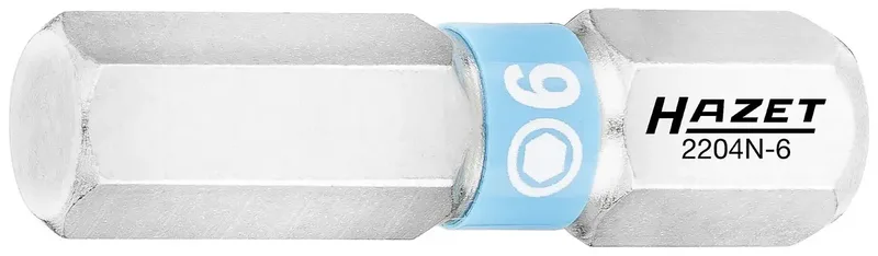 Hazet 2204N-6/3 2204N-6/3 Sechskant-Bit Antrieb: 1/4 (6.3 mm) Abtrieb: Sechskant 6 mm de Hazet – image du produit 2 sur 2