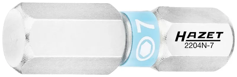 Hazet 2204N-7/3 2204N-7/3 Sechskant-Bit Antrieb: 1/4 (6.3 mm) Abtrieb: Sechskant 7 mm 25 mm von Hazet – Produktbild 2 von 2