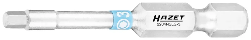 Hazet 2204NSLG-3/3 2204NSLG-3/3 Sechskant-Bit Antrieb: 1/4 (6.3 mm) Abtrieb: Sechskant 3 mm 50 mm fra Hazet – produktbillede 2 af 2