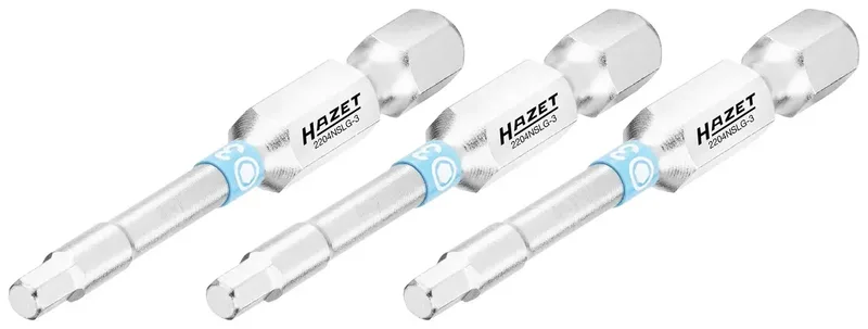 Hazet 2204NSLG-3/3 2204NSLG-3/3 Sechskant-Bit Antrieb: 1/4 (6.3 mm) Abtrieb: Sechskant 3 mm 50 mm fra Hazet – produktbillede 1 af 2