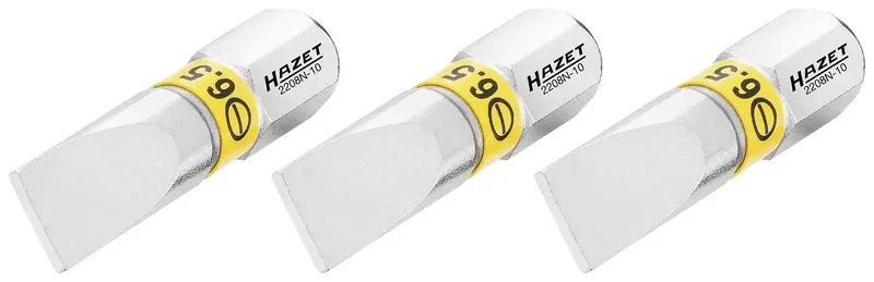 Hazet 2208N-10/3 2208N-10/3 Sechskant-Bit Antrieb: 1/4 (6.3 mm) Abtrieb: Sechskant 6.5 mm 25 mm fra Hazet – produktbillede 1 af 2