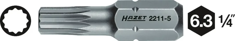 Hazet 2211 Embout polygonal M4 Acier spécial C 6.3 1 pc(s) de Hazet – image du produit