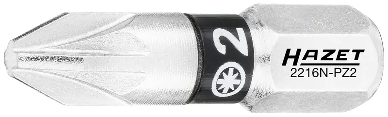 Hazet 2216N-PZ2/3 2216N-PZ2/3 Kreuzschlitz-Bit Antrieb: 1/4 (6.3 mm) Abtrieb: Kreuzschlitz Pozidriv 2 25 mm van Hazet – productafbeelding 2 van 2