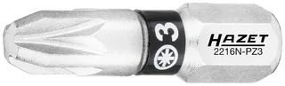 Hazet 2216N-PZ3/3 2216N-PZ3/3 Kreuzschlitz-Bit Antrieb: 1/4 (6.3 mm) Abtrieb: Kreuzschlitz Pozidriv 3 25 mm van Hazet – productafbeelding 2 van 2