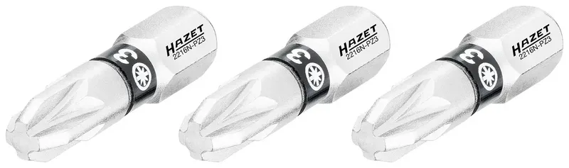 Hazet 2216N-PZ3/3 2216N-PZ3/3 Kreuzschlitz-Bit Antrieb: 1/4 (6.3 mm) Abtrieb: Kreuzschlitz Pozidriv 3 25 mm van Hazet – productafbeelding 1 van 2
