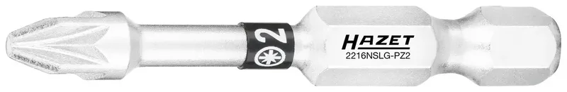 Hazet 2216NSLG-PZ2/3 2216NSLG-PZ2/3 Kreuzschlitz-Bit Antrieb: 1/4 (6.3 mm) Abtrieb: Kreuzschlitz Pozidriv 2 50 mm van Hazet – productafbeelding 2 van 2