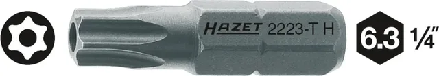 2223-T25H 2223-T25H Torx-Bit Antrieb: 1/4 (6.3 mm) Abtrieb: TORX BO TB 25 25 mm