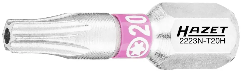 Hazet 2223N-T20H/3 2223N-T20H/3 Torx-Bit Antrieb: 1/4 (6.3 mm) Abtrieb: TX TB 20 25 mm van Hazet – productafbeelding 2 van 2