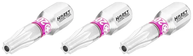 Hazet 2223N-T20H/3 2223N-T20H/3 Torx-Bit Antrieb: 1/4 (6.3 mm) Abtrieb: TX TB 20 25 mm van Hazet – productafbeelding 1 van 2