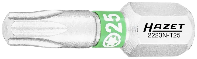 Hazet 2223N-T25/3 2223N-T25/3 Torx-Bit Antrieb: 1/4 (6.3 mm) Abtrieb: TX TX 25 25 mm von Hazet – Produktbild 2 von 2