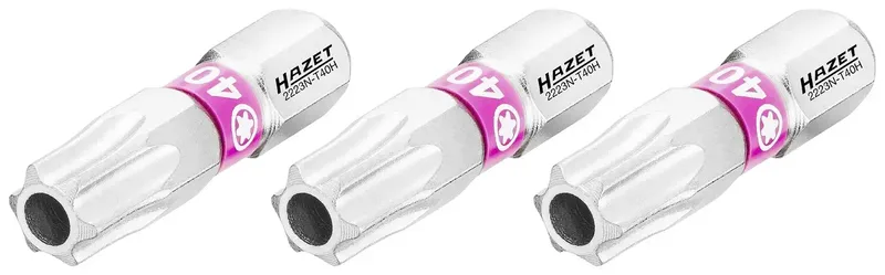 Hazet 2223N-T40H/3 2223N-T40H/3 Embout Torx TB 40 trempé C 6.3 1 pc(s) de Hazet – image du produit 1 sur 2