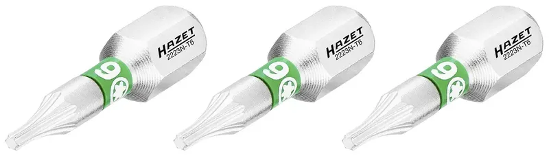 Hazet 2223N-T6/3 2223N-T6/3 Torx-Bit Antrieb: 1/4 (6.3 mm) Abtrieb: TX TX 6 25 mm von Hazet – Produktbild 1 von 2