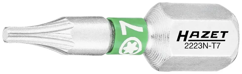 Hazet 2223N-T7/3 2223N-T7/3 Torx-Bit Antrieb: 1/4 (6.3 mm) Abtrieb: TX TX 7 25 mm från Hazet – produktbild 2 av 2