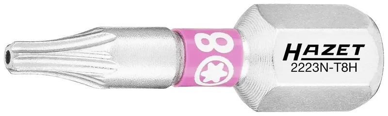 Hazet 2223N-T8H/3 2223N-T8H/3 Torx-Bit Antrieb: 1/4 (6.3 mm) Abtrieb: TX TB 8 25 mm van Hazet – productafbeelding 2 van 2