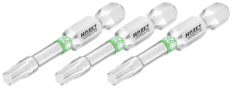 Hazet 2223NSLG-T25/3 2223NSLG-T25/3 Torx-Bit Antrieb: 1/4 (6.3 mm) Abtrieb: TX TX 25 50 mm von Hazet – Produktbild 1 von 2