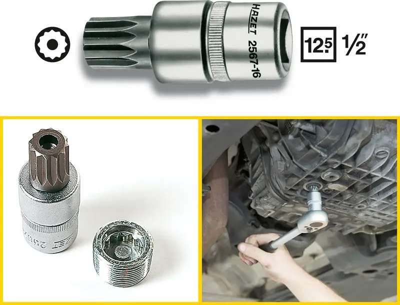 Hazet 2567-16 Steckschlüssel-Bit-Einsatz 1/2 (12.5 mm) 2567-16 by Hazet – product image