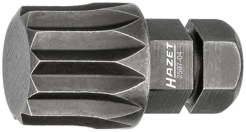 Hazet 2597-04 2597-04 Vielzahn-Bit Antrieb: 5/16 (8 mm) Abtrieb: XZN M12 21 mm von Hazet – Produktbild