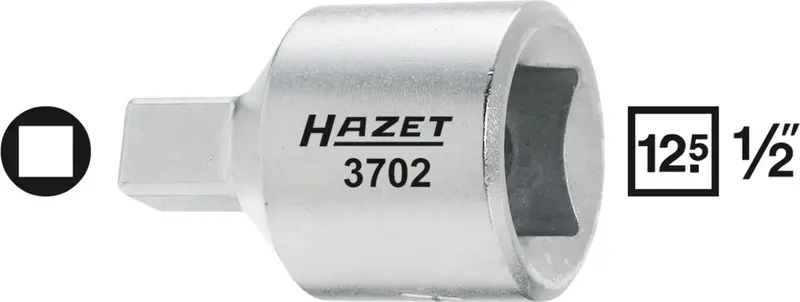 Hazet 3702-1 3702-1 Innen-Vierkant (Robertson) Steckschlüsseleinsatz 10 mm 1/2 1/2 (12.5 mm) by Hazet – product image