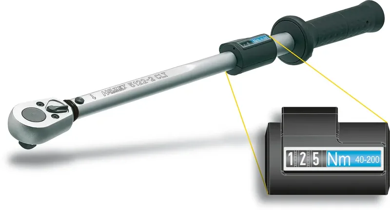 Hazet 5121-2CLT 5121-2CLT Drehmomentschlüssel mit Umschaltknarre 1/2 (12.5 mm) 20 - 120 Nm von Hazet – Produktbild