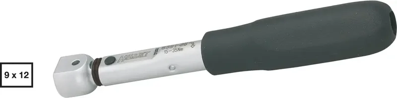 Drehmomentschlüssel, 6391-35, Abtrieb Einsteck-4k.9x12mm L.180mm fra Hazet – produktbillede