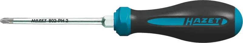 Hazet 802-PH2 802-PH2 Werkstatt Kreuzschlitz-Schraubendreher PH 2 Klingenlänge: 100 mm DIN ISO 8764-1, DIN ISO 8764-2 by Hazet – product image