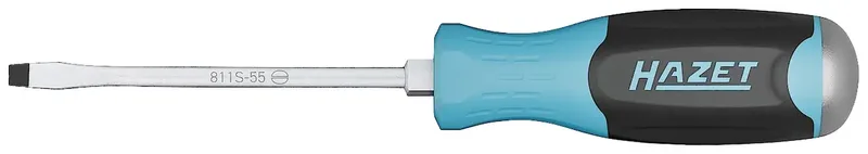 Hazet 811S-55 Werkstatt Schlitz-Schraubendreher Klingenbreite: 5.5 mm Klingenlänge: 100 mm fra Hazet – produktbillede