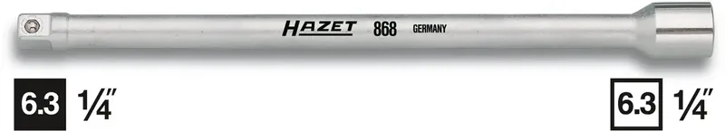 6.3 mm Hazet 867/868 868-16 1/4 pouces Propulseur 1/4 (6.3 mm) 402 mm de Hazet – image du produit