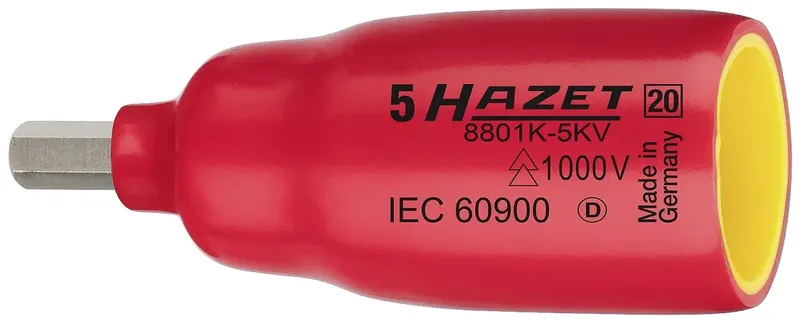 Hazet 8801K-5KV 8801K-5KV Steckschlüsseleinsatz isoliert 5 mm 5 mm 3/8 (10 mm) von Hazet – Produktbild