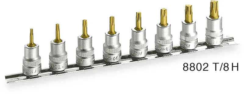 Hazet 8802T/8H Steckschlüssel-Bit-Einsatz-Set 3/8 (10 mm) 8teilig 8802T/8H von Hazet – Produktbild