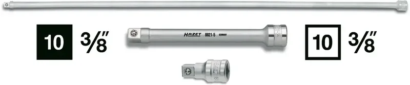 Hazet 8821-8 8821-8 Steckschlüssel-Verlängerung Antrieb 3/8 (10 mm) 202 mm 1 St. von Hazet – Produktbild