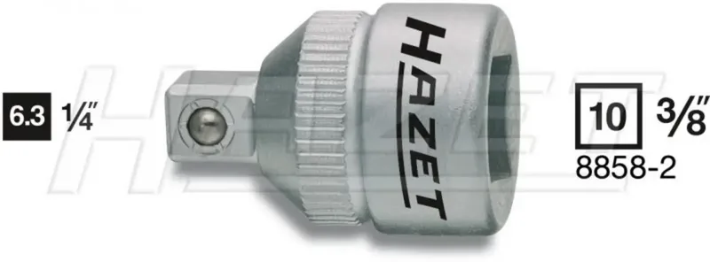 Hazet 8858-2 8858-2 Steckschlüssel-Adapter 1/4 Zoll Antrieb 3/8 (10 mm) 26 mm 1 St. de Hazet – image du produit
