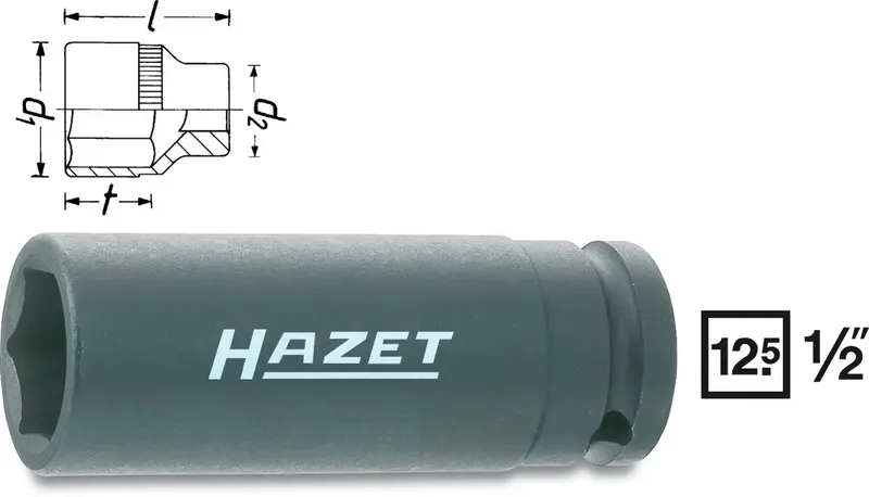 Hazet 900SLG-18 Kraft-Steckschlüsseleinsatz 1/2 (12.5 mm) 900SLG-18 de Hazet – image du produit