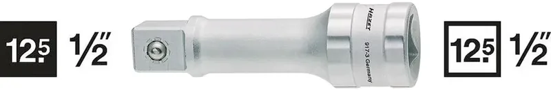 12.5 mm Hazet 917/918 917-5 1/2 pouces Propulseur 1/2 (12.5 mm) 123 mm de Hazet – image du produit