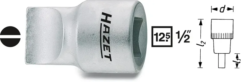 Hazet 980-2X13 Steckschlüssel-Bit-Einsatz 1/2 (12.5 mm) 980-2X13 by Hazet – product image
