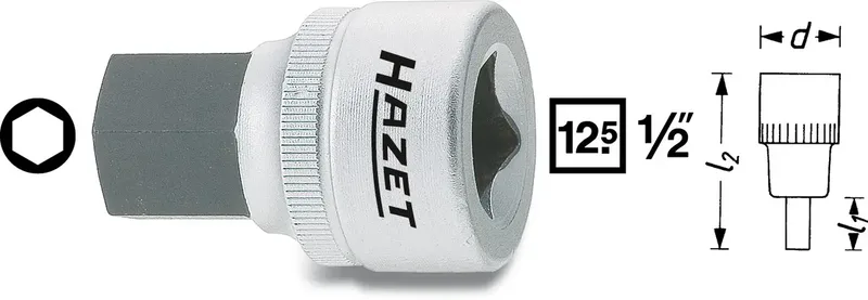 Hazet 985-19 Steckschlüssel-Bit-Einsatz 1/2 (12.5 mm) 985-19 von Hazet – Produktbild