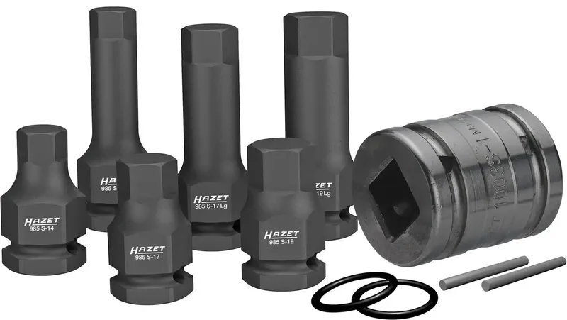Hazet 985S/11 Schlagschrauber-Steckschlüsseleinsatz-Set metrisch 1/2 (12.5 mm), 1 (25 mm) 985S/11 von Hazet – Produktbild
