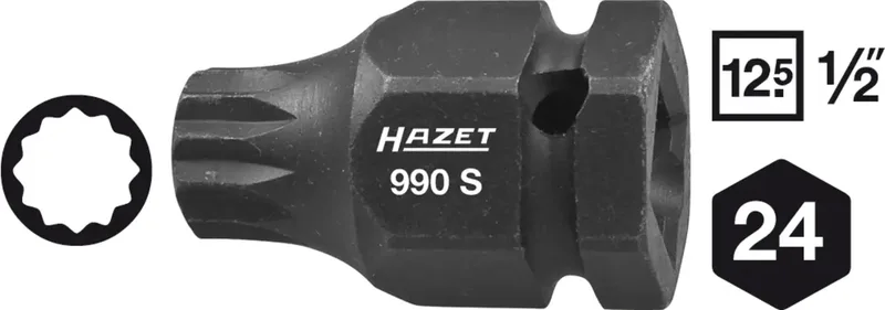 Hazet 990S-14 Kraft-Steckschlüsseleinsatz 1/2 (12.5 mm) 990S-14 de Hazet – image du produit