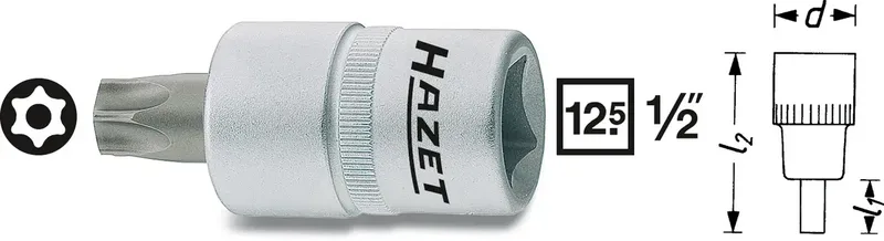 Hazet 992-T30H Steckschlüssel-Bit-Einsatz 1/2 (12.5 mm) 992-T30H by Hazet – product image