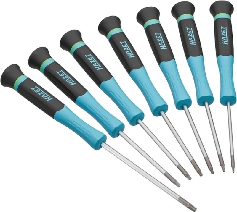 Elektronik Schraubendreher-Satz 811EL-T/7, 7-teilig von Hazet, Blau – Produktbild