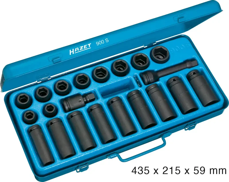 Kraft-Steckschlüsseleinsatz-Satz 900S, 1/2" von Hazet – Produktbild