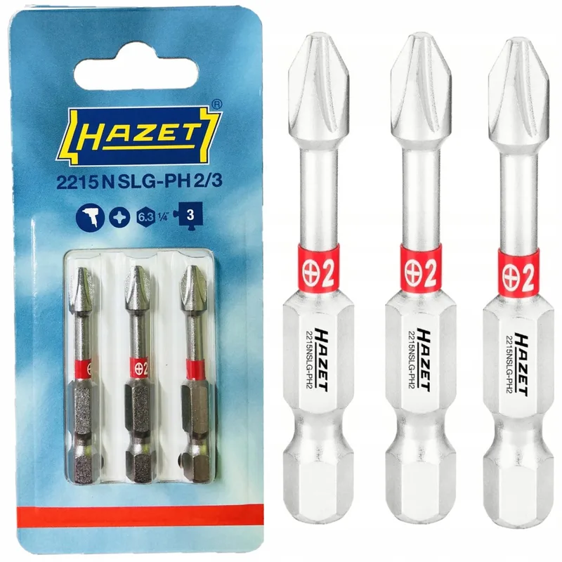 PH2 Schroefbit 50mm lang - 3 stuks van Hazet – productafbeelding