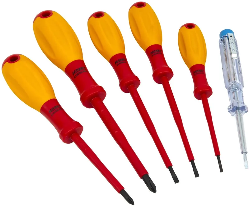 Schroevendraaierset VDE 6-delig Plat, Kruiskop Phillips by Hazet, Kleurloos – product image