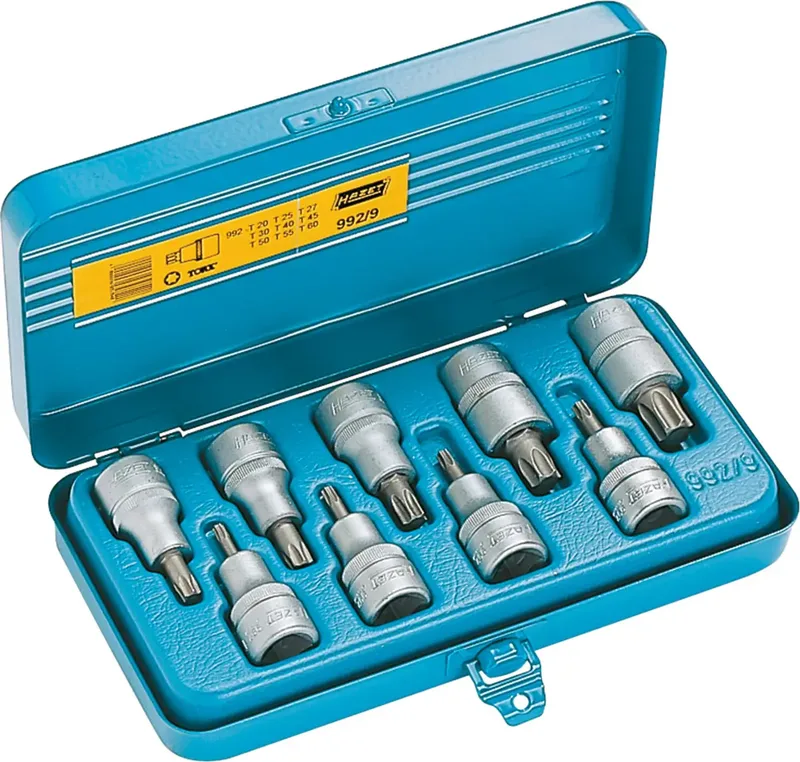 Steckschlüssel-Bit-Einsatz-Set 1/2 (12.5 mm) 9teilig 992/9 by Hazet – product image