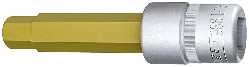 Steckschlüsseleinsatz 986L-12 1/2 Zoll Innen-6-kant SW 12mm L.100mm HAZET fra Hazet – produktbillede