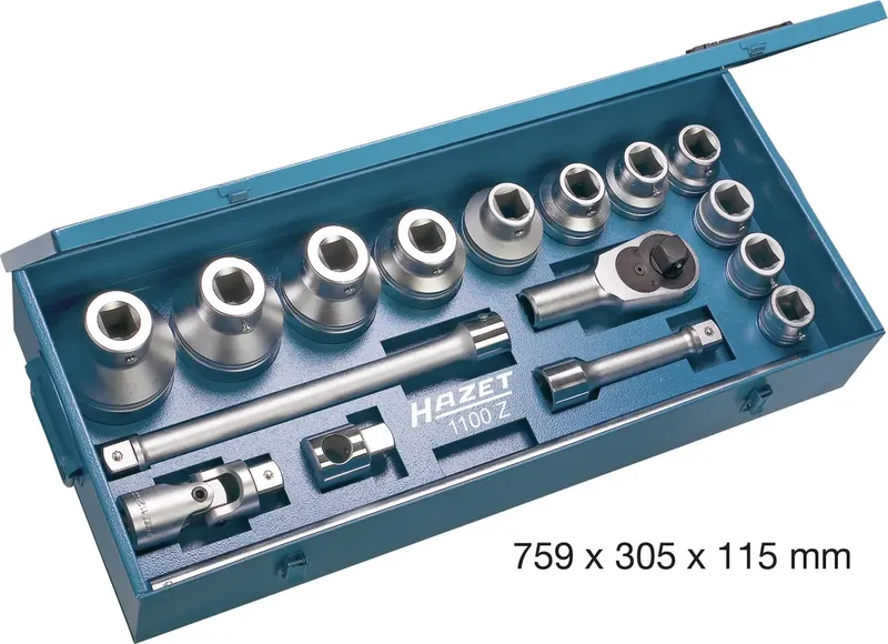 Steckschlüsselsatz metrisch 1 (25 mm) 17teilig 1100Z by Hazet – product image