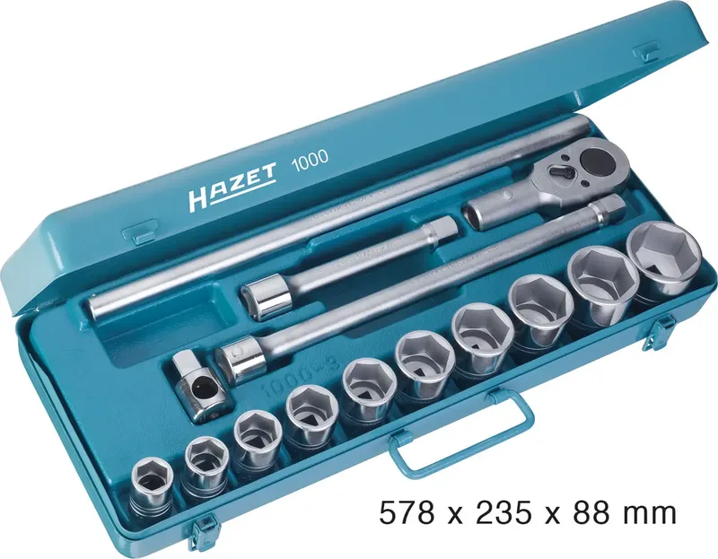 Steckschlüsselsatz metrisch 3/4 (20 mm) 15teilig 1000 de Hazet – image du produit
