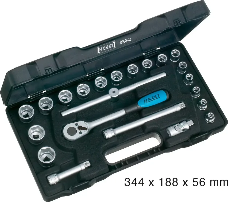 Steckschlüsselsatz metrisch 3/8 (10 mm) 22teilig 880-2 by Hazet – product image