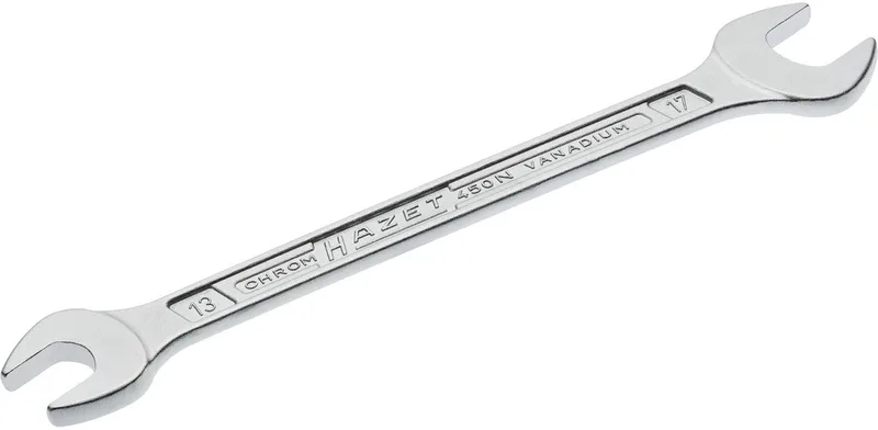 Doppel-Maulschlüssel 450N-13X17 Außen-Sechskant Profil 13 x 17 von Hazet, Silber – Produktbild