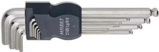 Stiftsleutelset inbus kogelkop 9-delig by Hazet, Kleurloos – product image 2 of 2